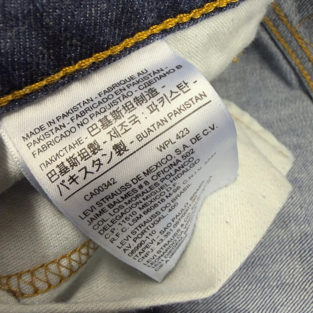 Levis 541 Jeans Mens 34x32 Blue Medium Wash Denim Athletic Taper Faded Casual